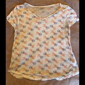 Magical unicorn burnout tee XL